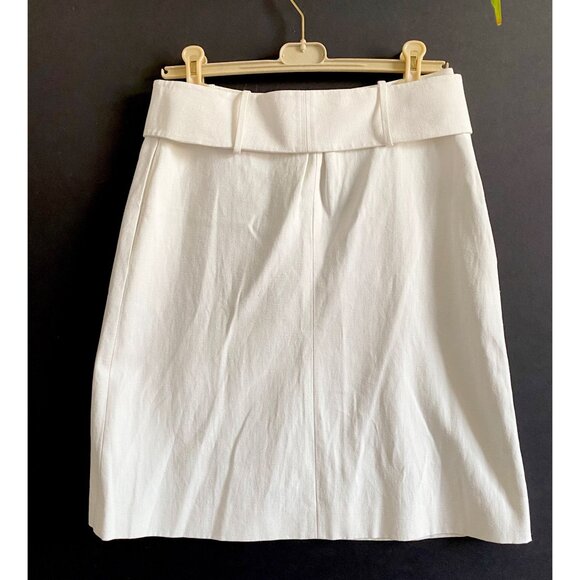 Chloe SS06 Linen Cotton Skirt Naturel FR40 Made in France - Picture 2 of 12